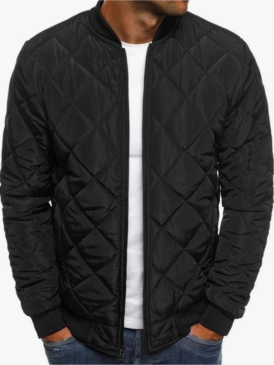 Fashion for you Other - NWT Men's Quilted Bomber Jacket - Black SIZE XXL
